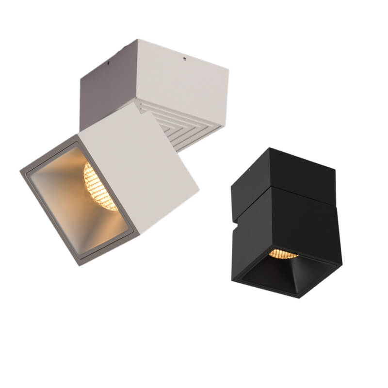 Moderne aluminium semi-flush mount plafondlamp