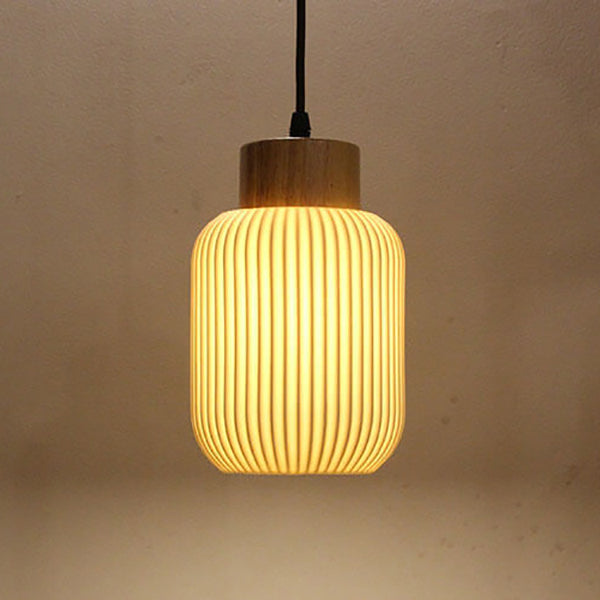 Keramiek en Hout Moderne Wandlamp
