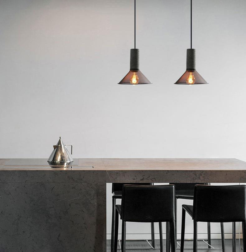 Industriële Smokey Plafondlamp