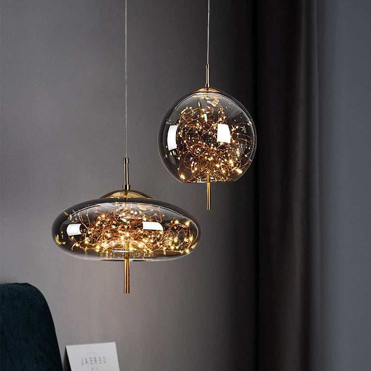 Scandinavische Glazen LED Hanglamp