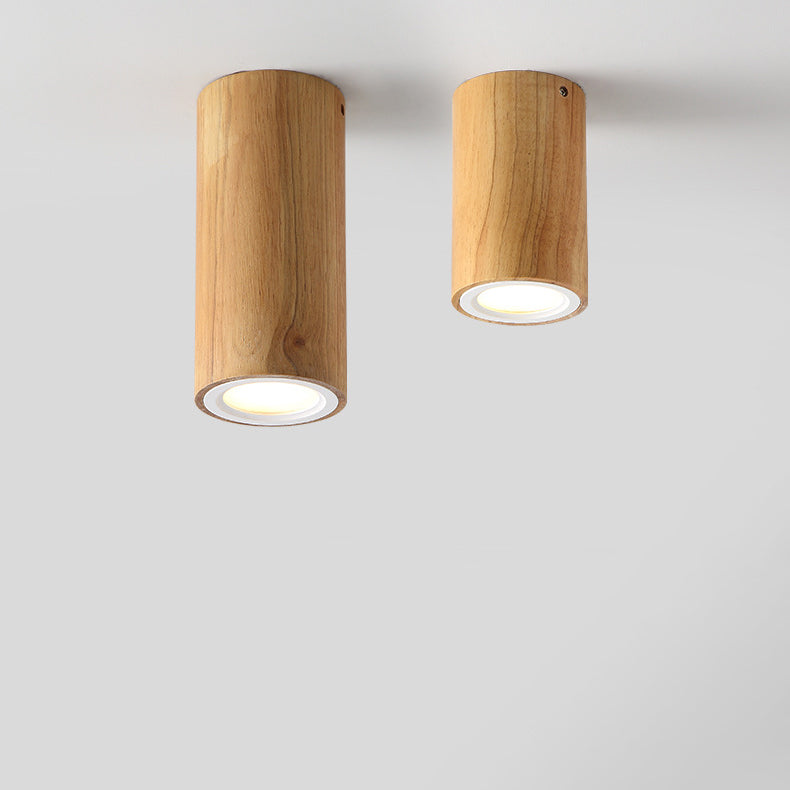 Moderne houten LED plafondlamp
