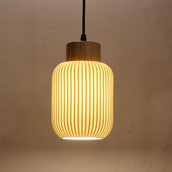 Keramiek en Hout Moderne Wandlamp