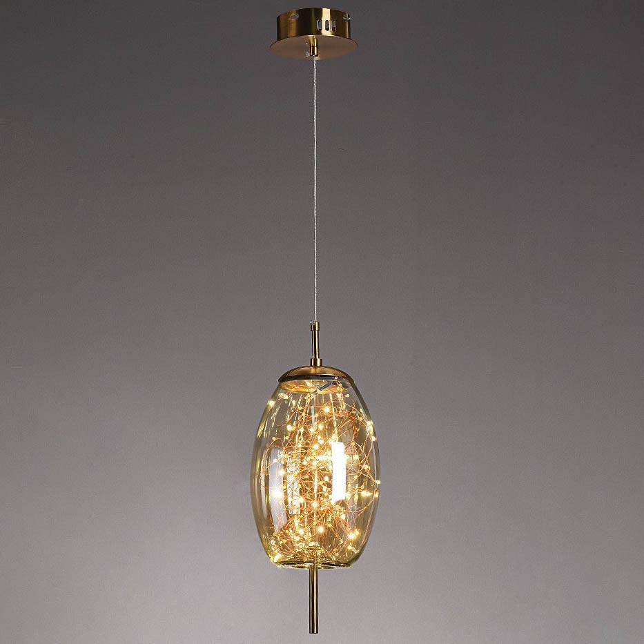 Scandinavische Glazen LED Hanglamp