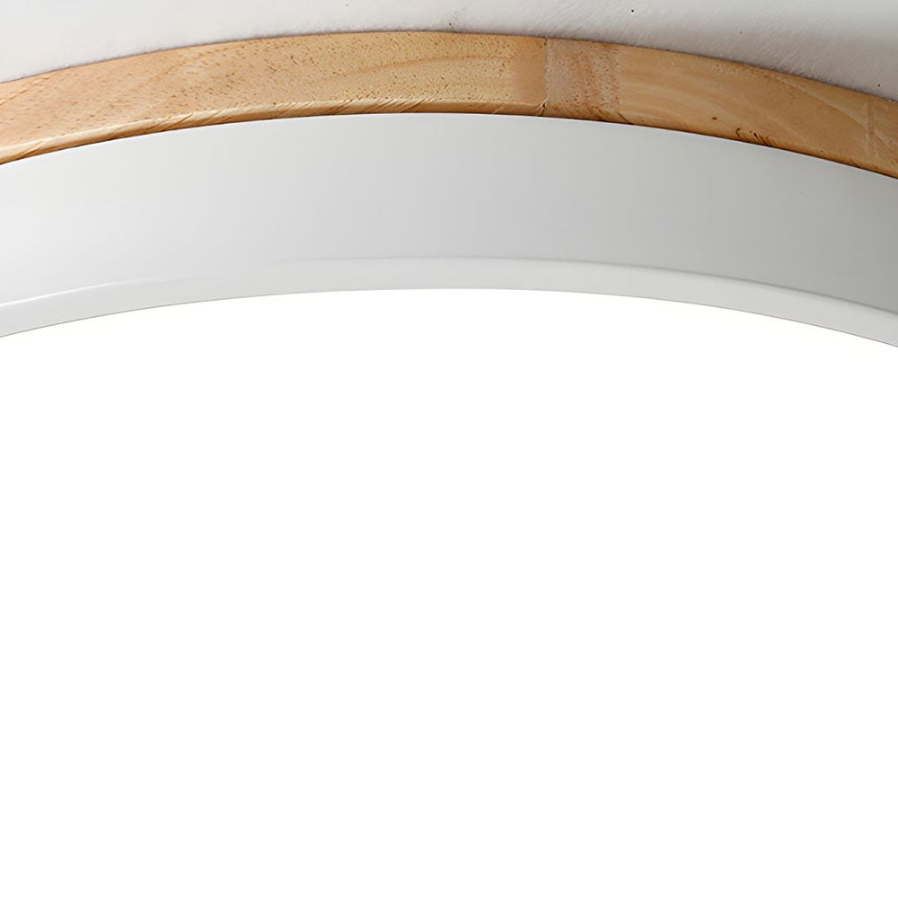Houten Ronde LED Plafondlamp