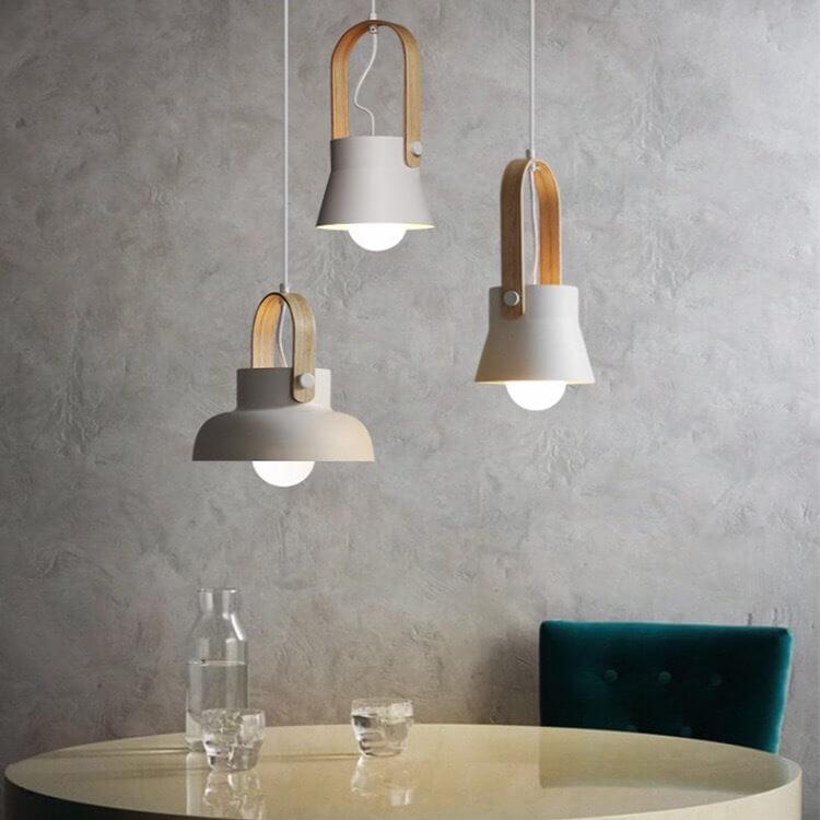 Kleurrijke Moderne Hanglamp Metaal En Hout
