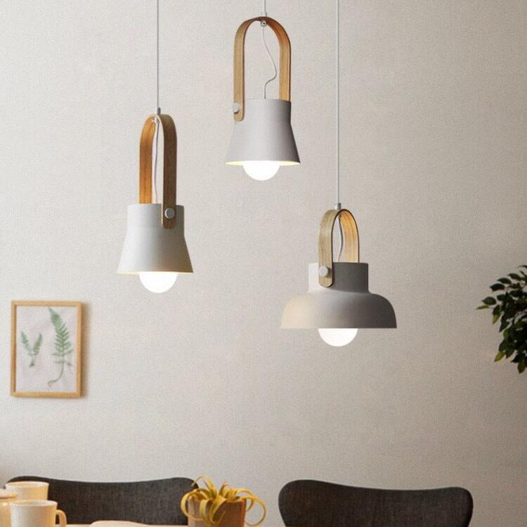 Kleurrijke Moderne Hanglamp Metaal En Hout