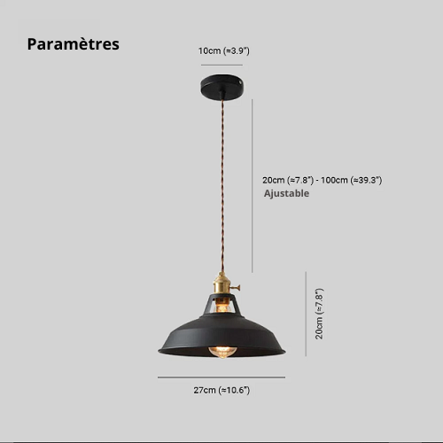 Retro pastel hanglamp