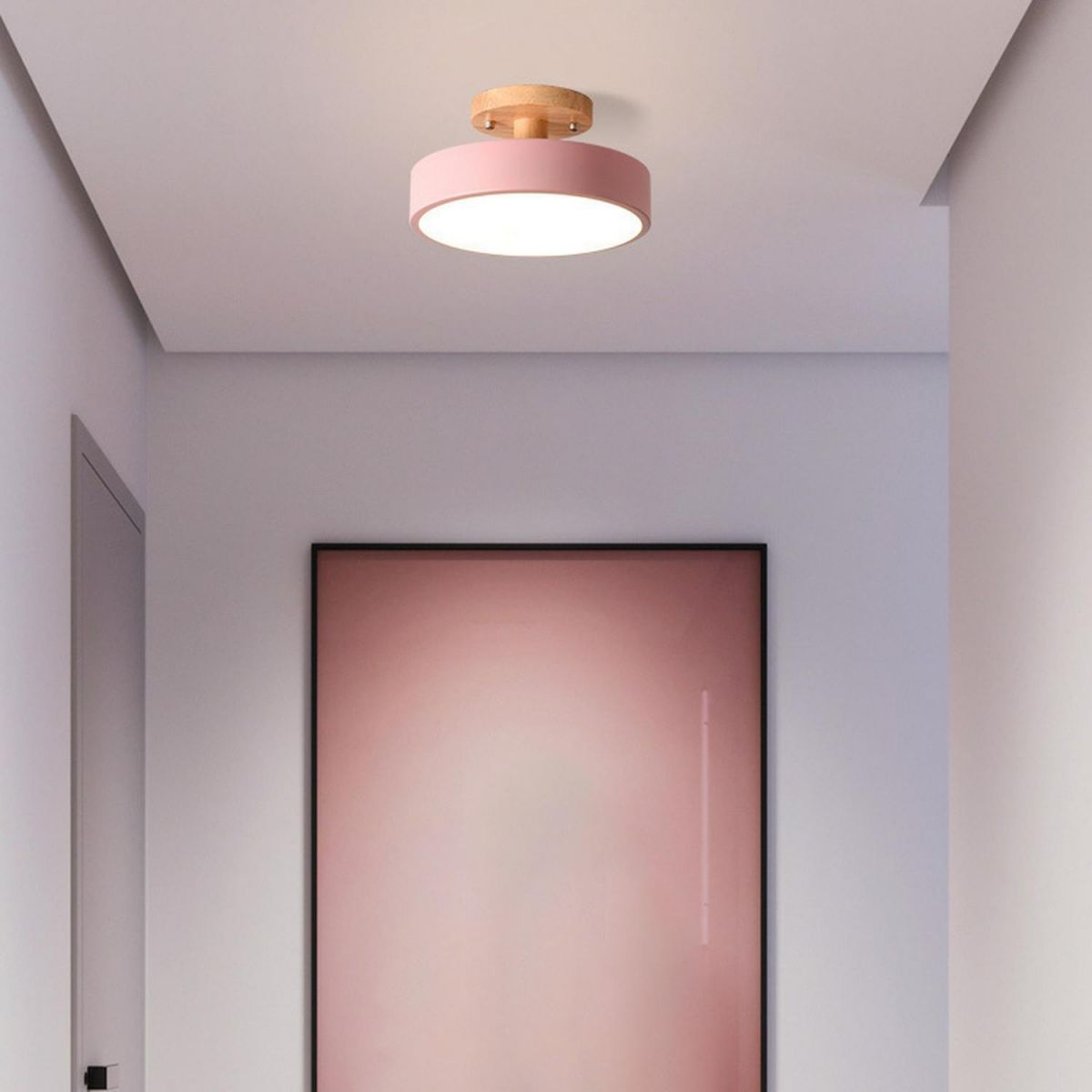 Scandinavische Plafondlamp Hout