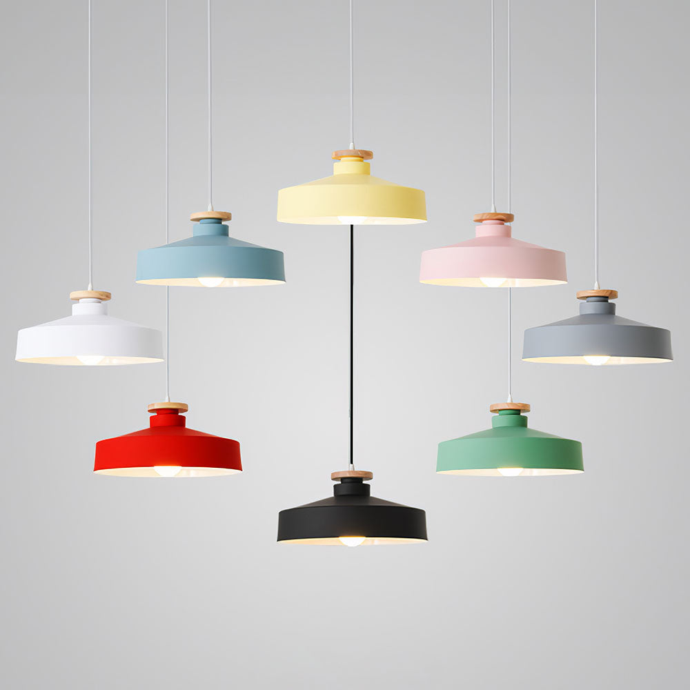 Scandinavische houten hanglamp