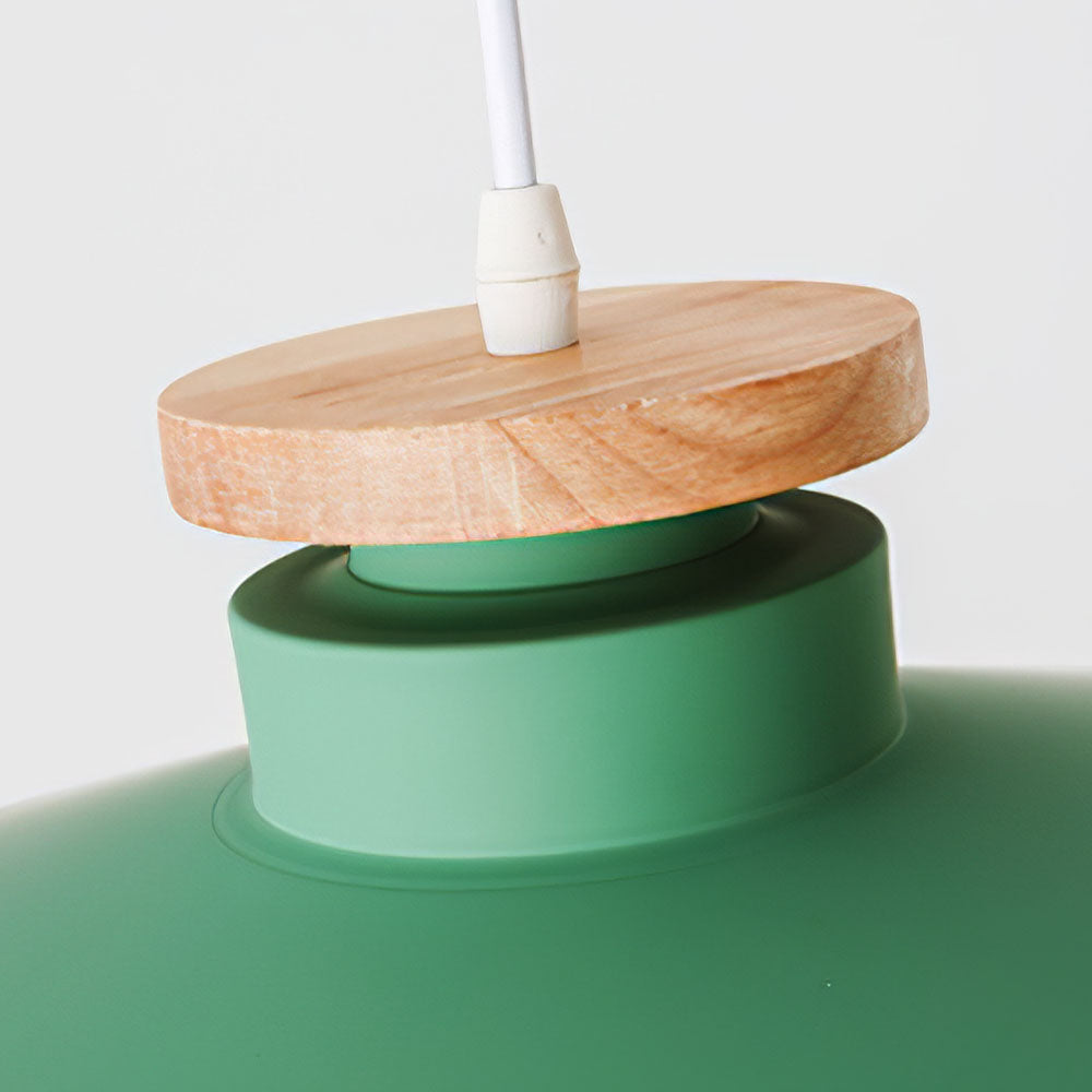 Scandinavische houten hanglamp