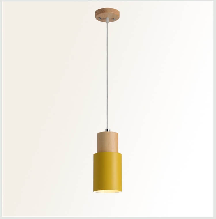 Moderne Hanglamp van Metaal en Hout