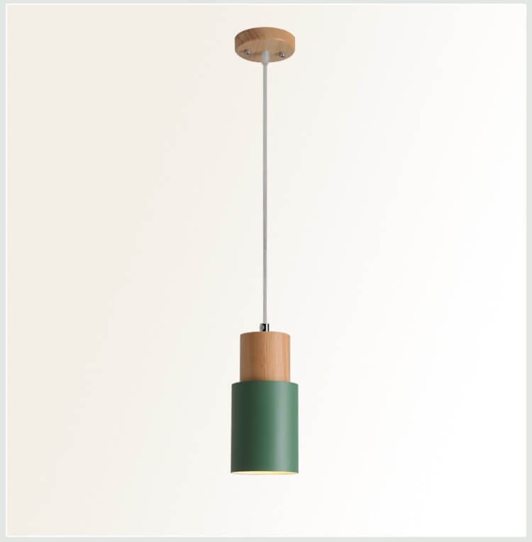Moderne Hanglamp van Metaal en Hout