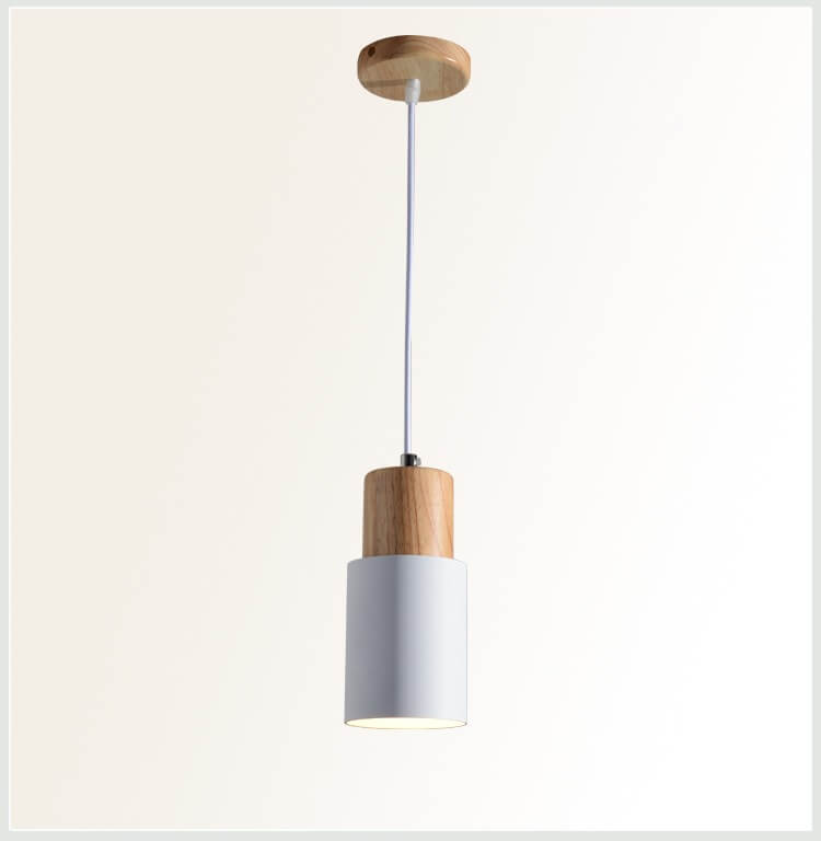 Moderne Hanglamp van Metaal en Hout
