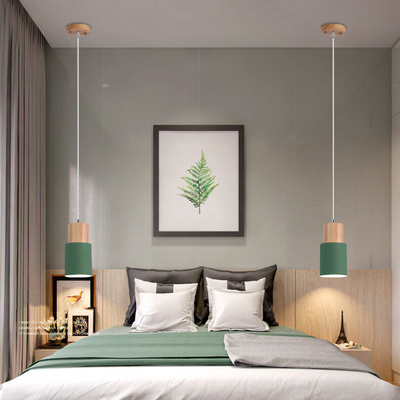 Moderne Hanglamp van Metaal en Hout