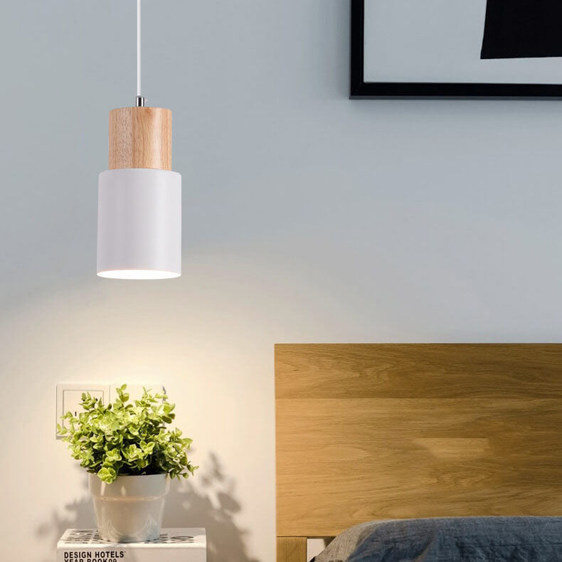 Moderne Hanglamp van Metaal en Hout