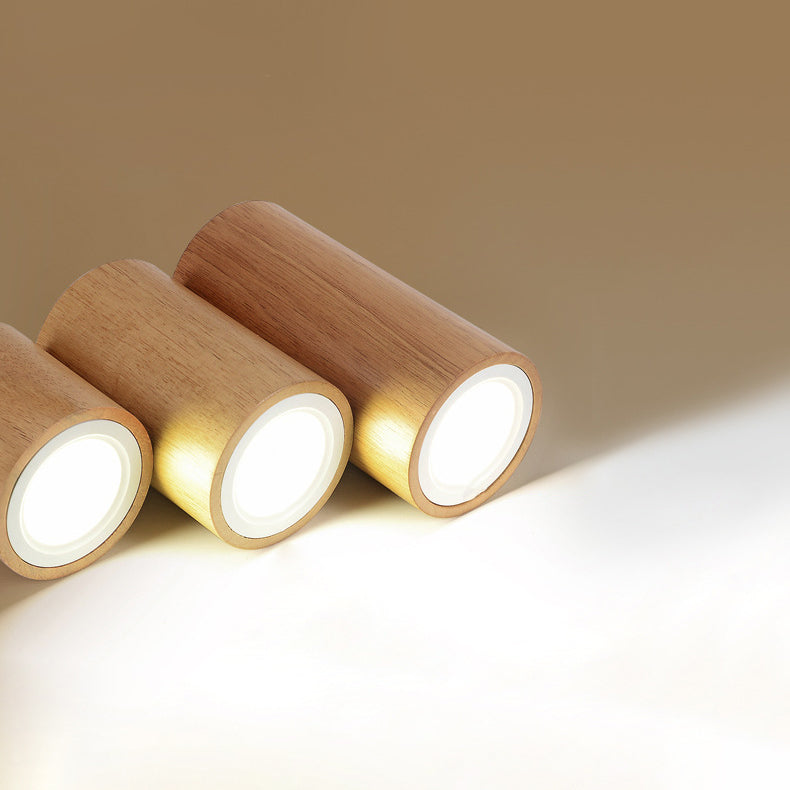Moderne houten LED plafondlamp