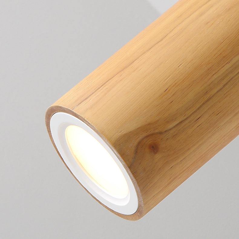 Moderne houten LED plafondlamp