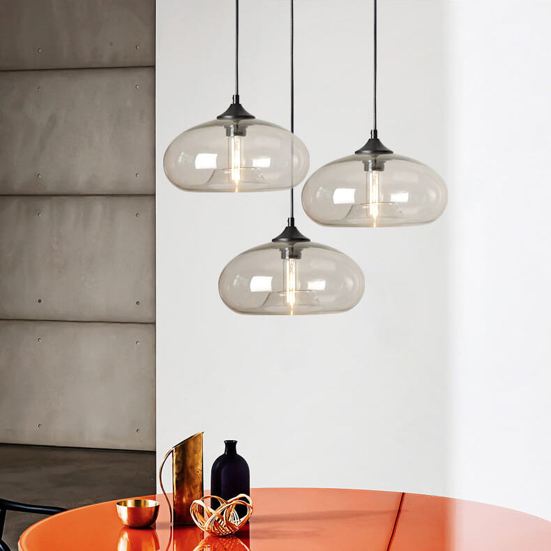 Industriële Glazen Hanglamp Ø28 cm