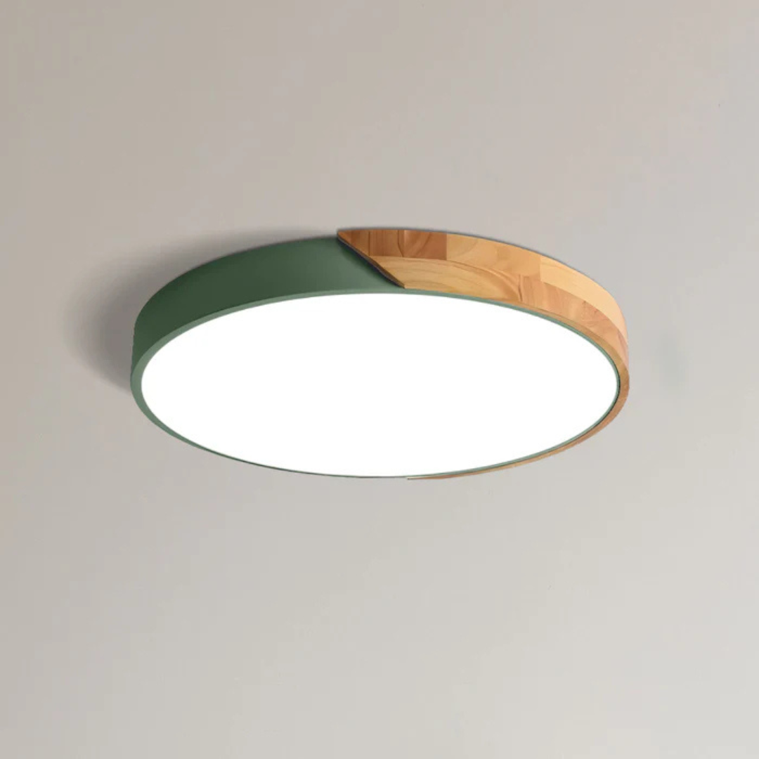 Scandinavische Houten LED Plafondlamp