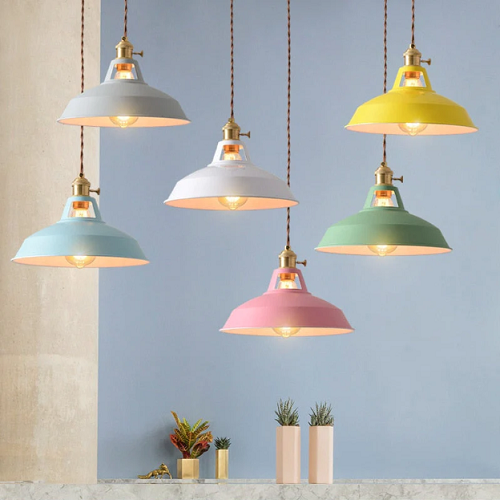 Retro pastel hanglamp