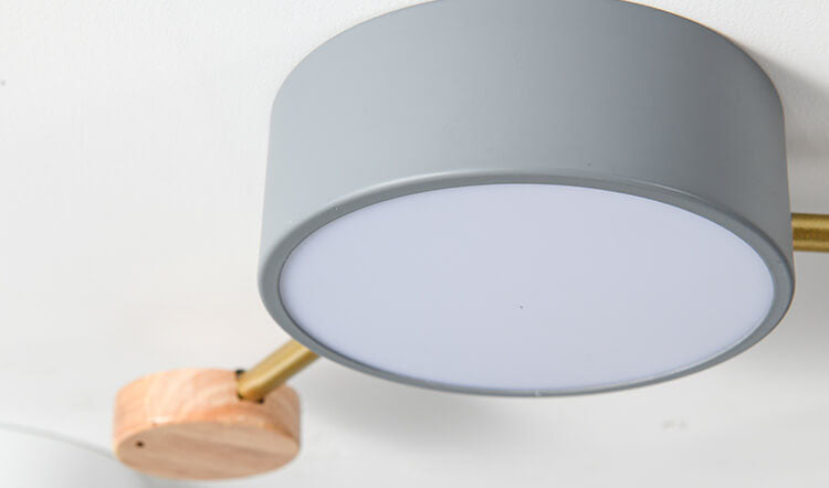 Modulaire LED Plafondlamp Hout en Acryl