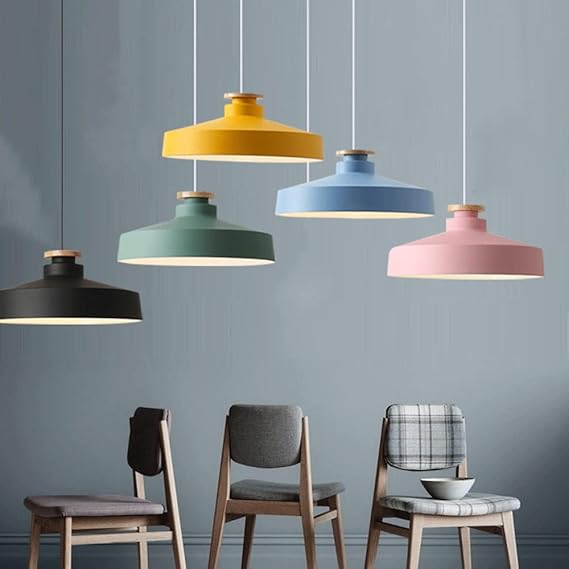 Scandinavische houten hanglamp