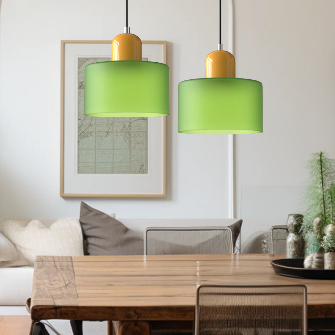 Retro Glazen Hanglamp