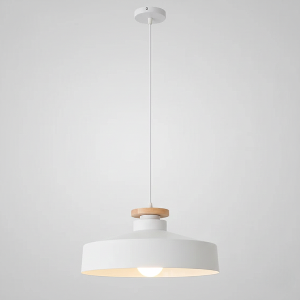 Scandinavische houten hanglamp