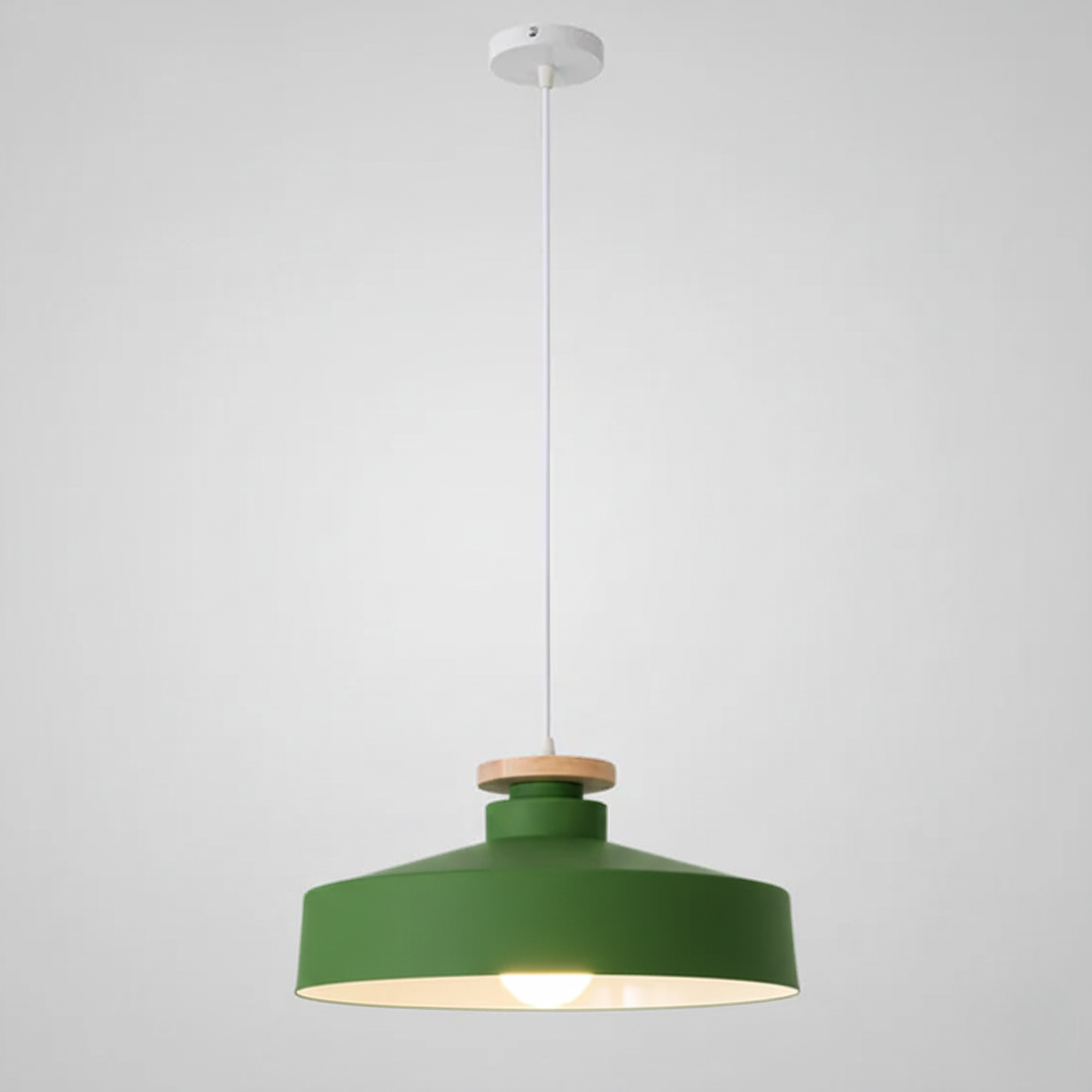 Scandinavische houten hanglamp