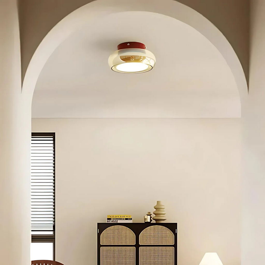 Retro LED Plafondlamp Metaal & Glas