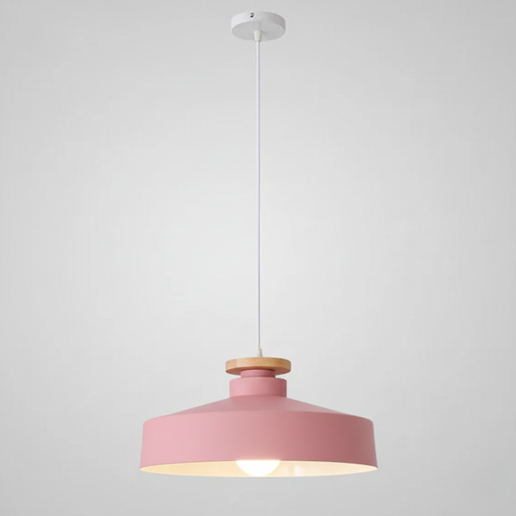Scandinavische houten hanglamp