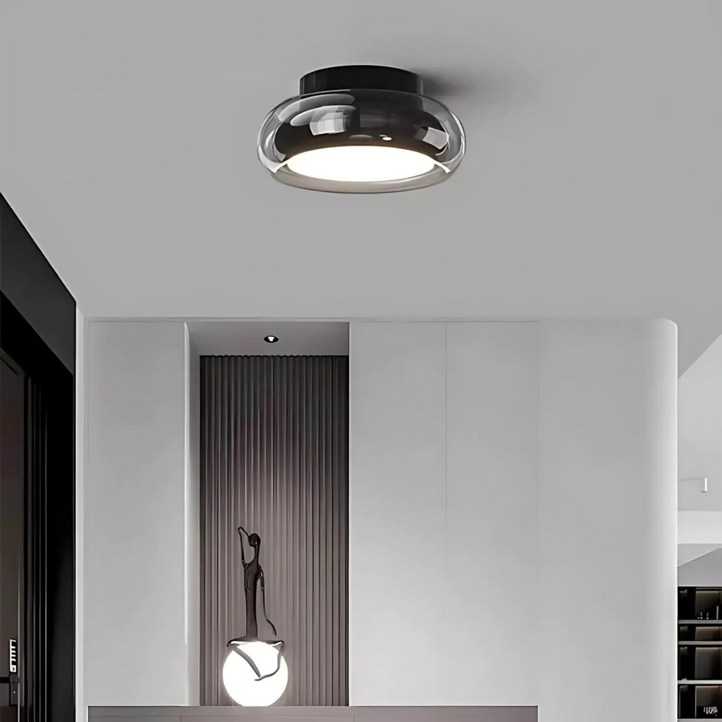 Retro LED Plafondlamp Metaal & Glas