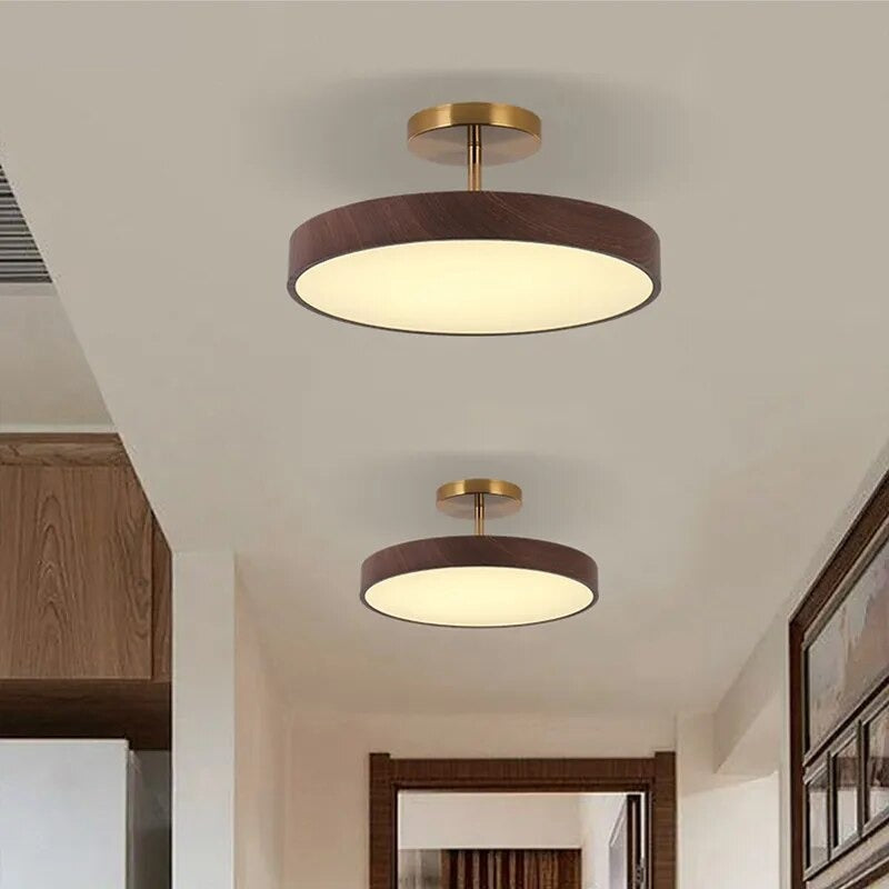 Scandinavische Plafondlamp Houtlook