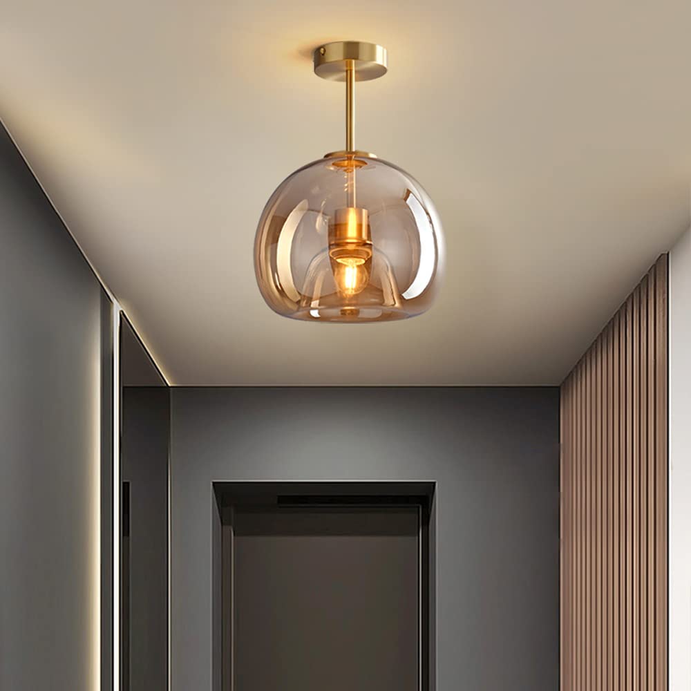 Retro Glazen Plafondlamp