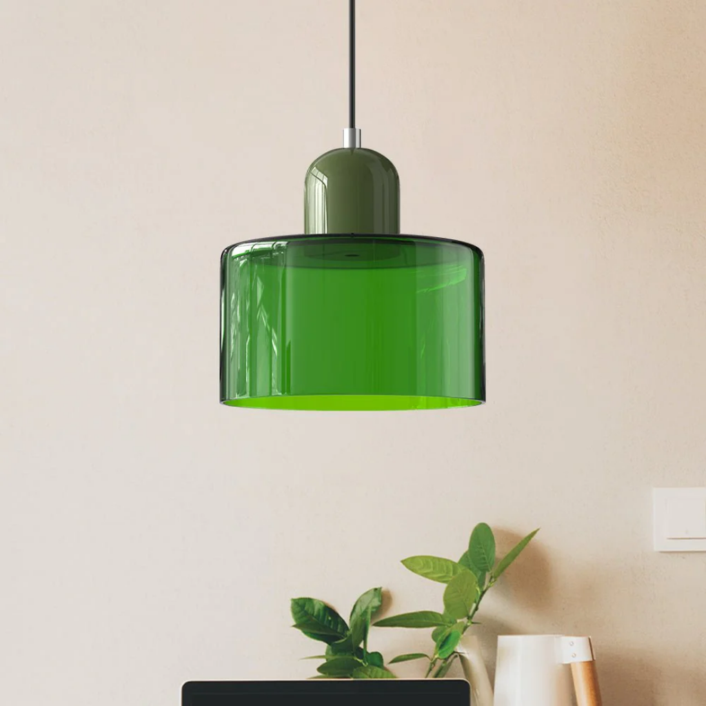Retro Glazen Hanglamp