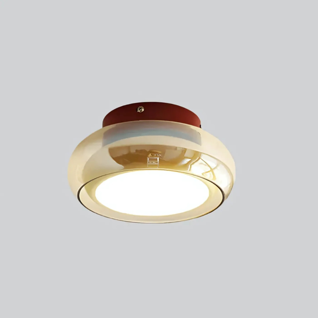 Retro LED Plafondlamp Metaal & Glas