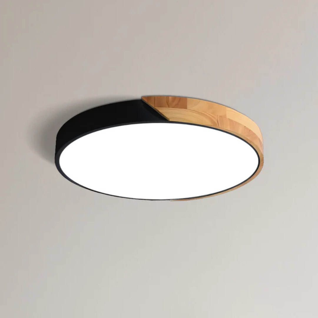 Scandinavische Houten LED Plafondlamp
