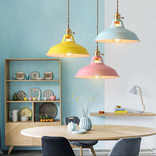 Retro pastel hanglamp