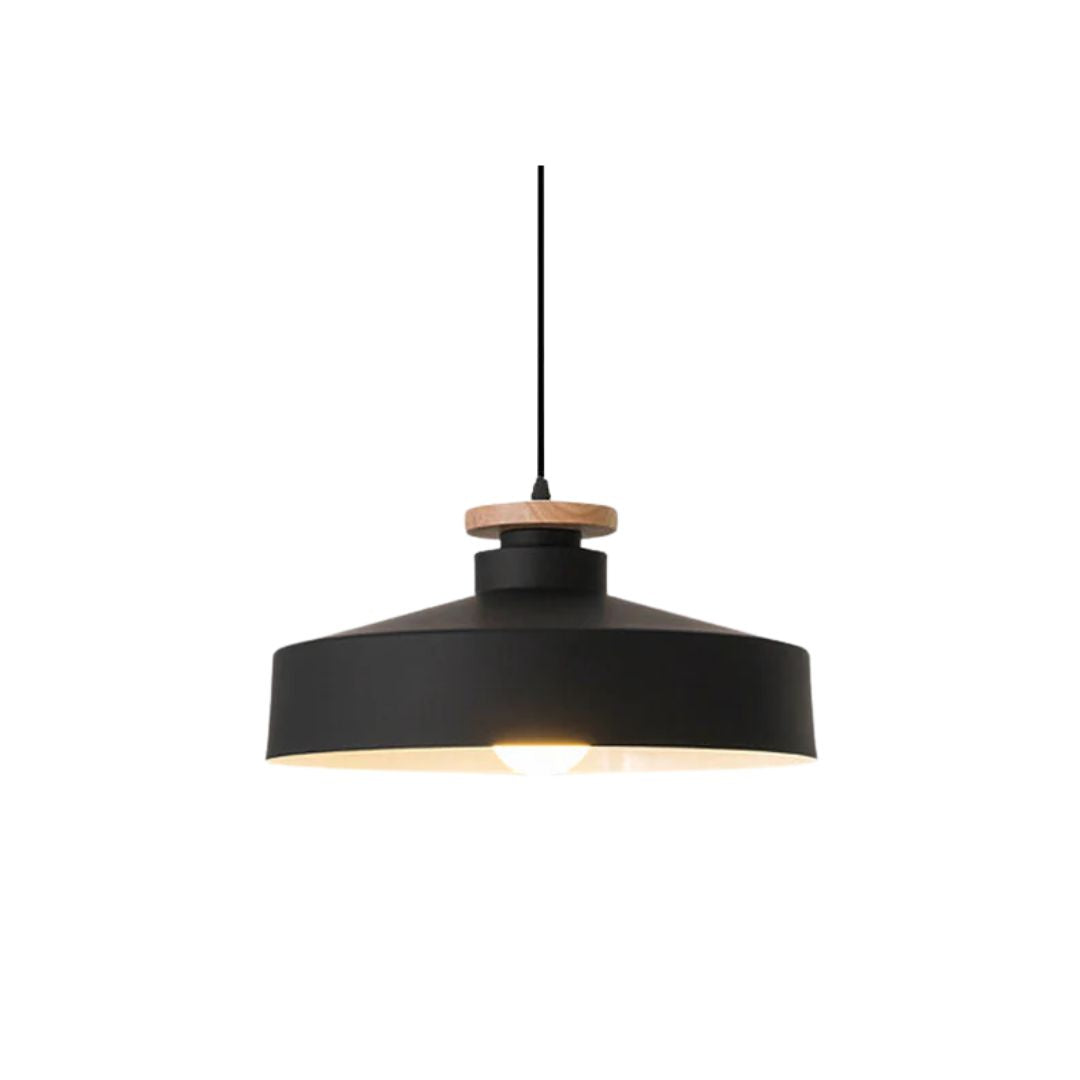 Scandinavische houten hanglamp