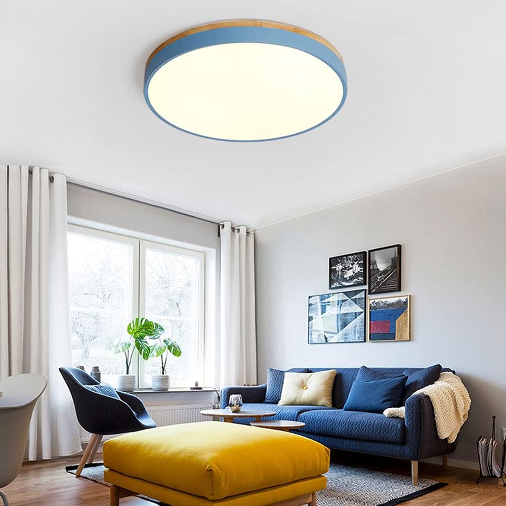Houten Ronde LED Plafondlamp