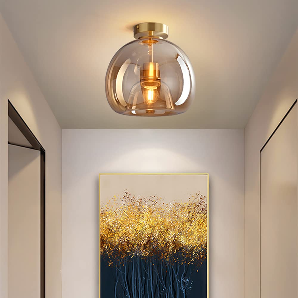 Retro Glazen Plafondlamp