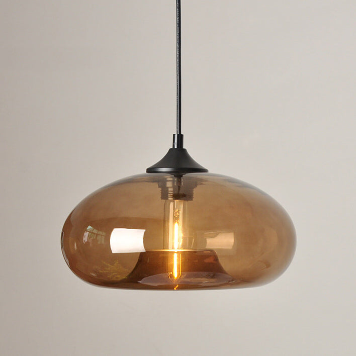 Industriële Glazen Hanglamp Ø28 cm
