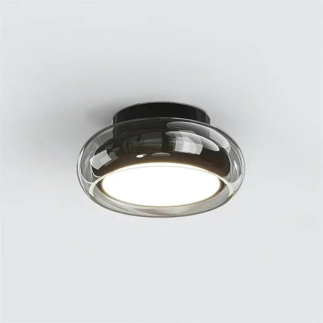 Retro LED Plafondlamp Metaal & Glas