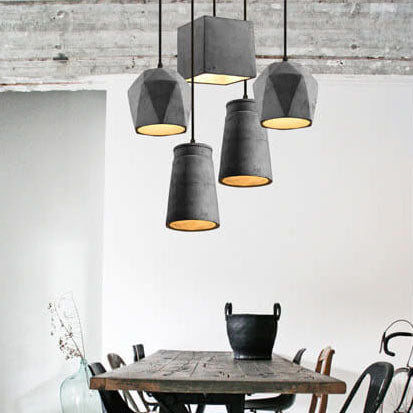 Industriële Cement Hanglamp