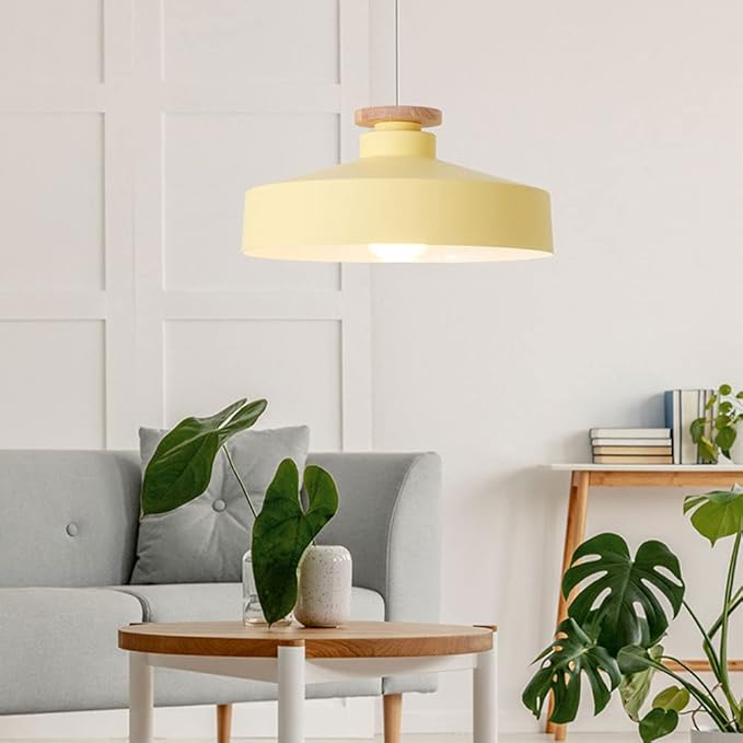 Scandinavische houten hanglamp
