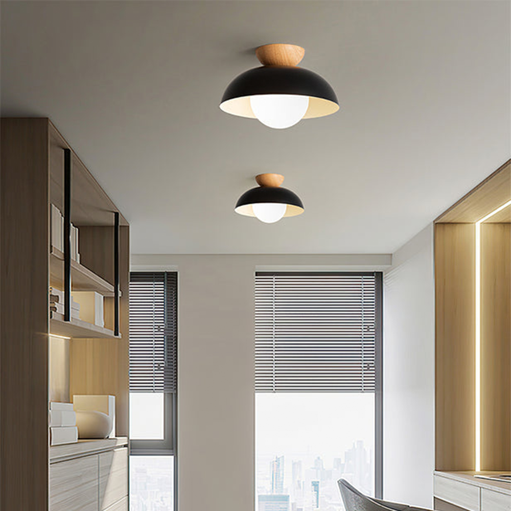 Moderne minimalistische semi-flush plafondlamp