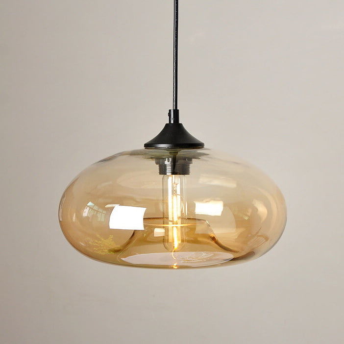Industriële Glazen Hanglamp Ø28 cm