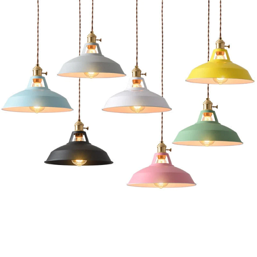 Retro pastel hanglamp