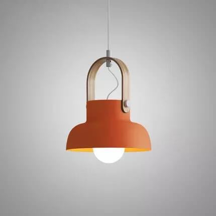 Kleurrijke Moderne Hanglamp Metaal En Hout