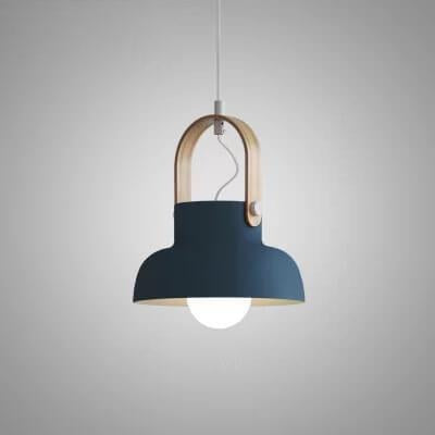 Kleurrijke Moderne Hanglamp Metaal En Hout